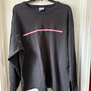 Champion Black Indiana university Long Sleeve Tee
